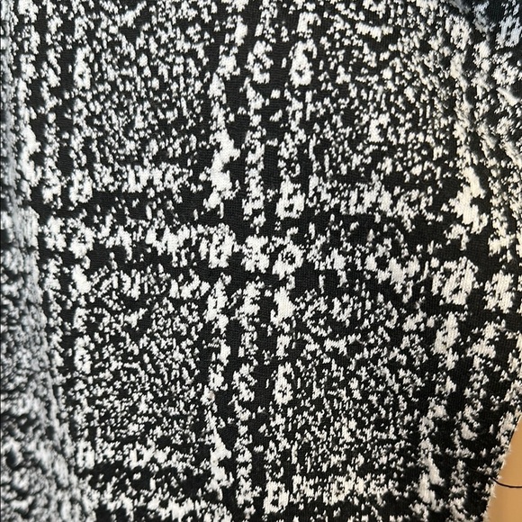 Sugar Rain- Women's Black and White Plaid Coat - Picture 5 of 9